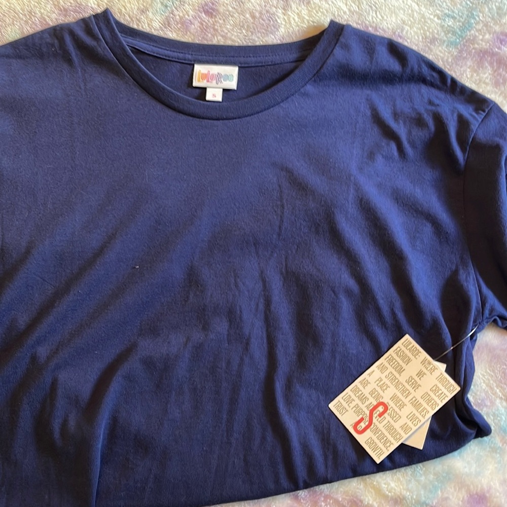 NWT Lularoe Hudson size small solid blue